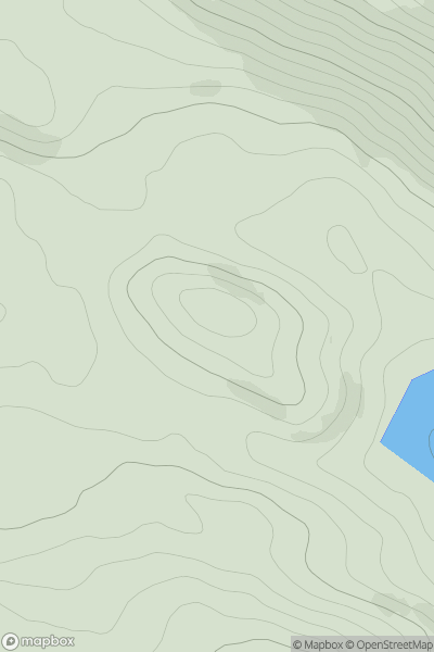Thumbnail image for Carn Dubh [Kyle of Lochalsh to Garve] showing contour plot for surrounding peak